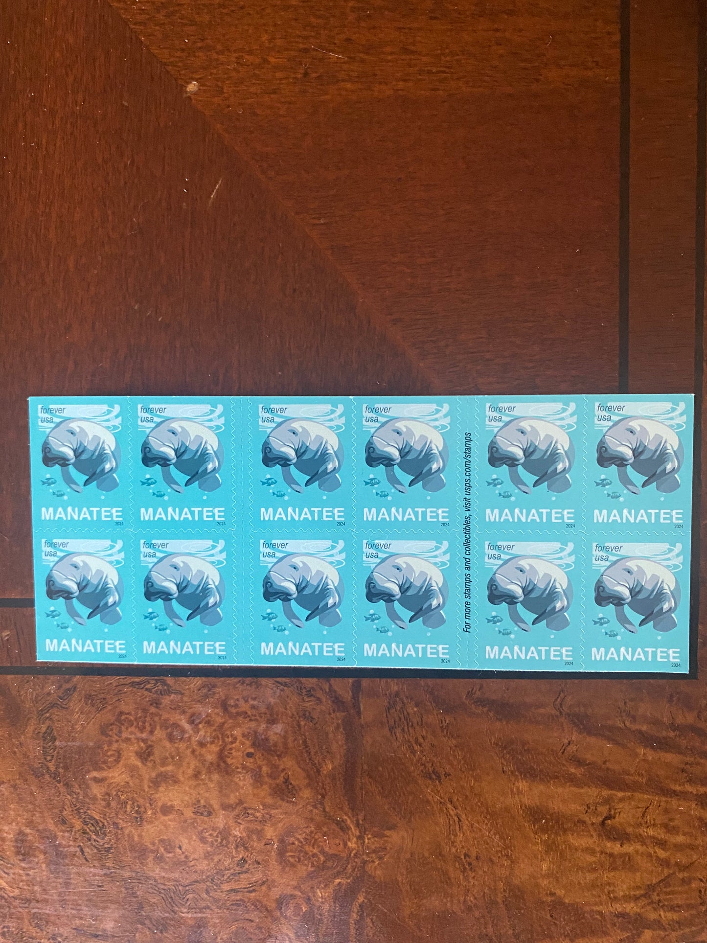 100 USPS Forever Stamps For $50 Save Manatees 2024 First Class Postage Mail